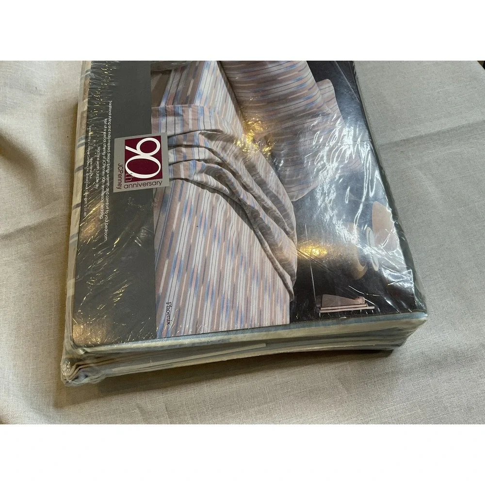 JCPenney Twin Sheet Set 90th Anniversary ‎ Non Iron Southwest Design 1992
